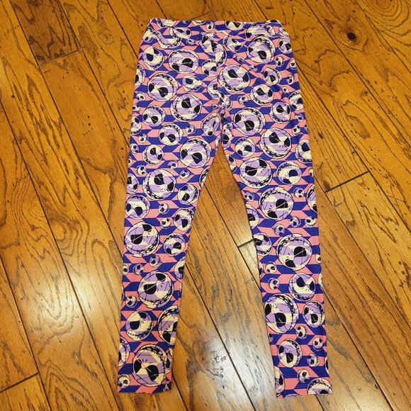 LuLaRoe Nightmare Before Christmas Jack Skellington Leggings - Picture 3 of 7